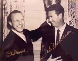 Stan Musial and Ted Williams Celebrating Babe Ruth Crown Autographed Photo (8 x 10)