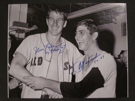 Carl Yastrzemski and Jim Lonborg Autographed Photo (16 x 20)