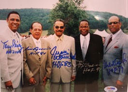Latin Baseball Hall of Famers Autographed Photo (16 x 20)