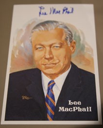 Lee MacPhail Autographed Perez-Steele Art Postcard