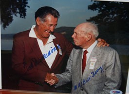 Ted Williams and Bill Terry Autographed Photo