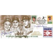Tom Lasorda and Phil Niekro Autographed First Day Cover of 1997 Hall of Fame Inductees 