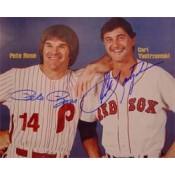 Carl Yastrzemski and Pete Rose Autographed Sports Illustrated Cover Photo (8 x 10)