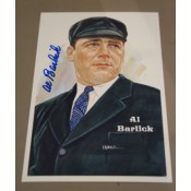 Al Barlick Autographed Perez-Steele Art Postcard