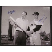 Carl Yastrzemski and Bob Feller Autographed Photo