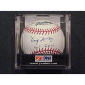 Doug Harvey Autographed Baseball with HOF 2010 Inscription