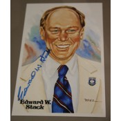 Edward W. Stack Autographed Perez-Steele Art Postcard