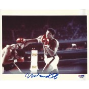 Signed 8x10 copy of Muhammad Ali and his famous Right Hook 